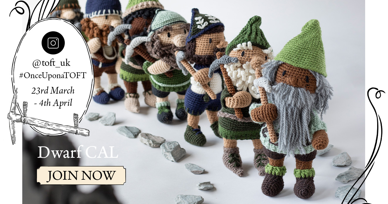 Dwarf crochetalong toft crochet fairy tales instagram cal snow white